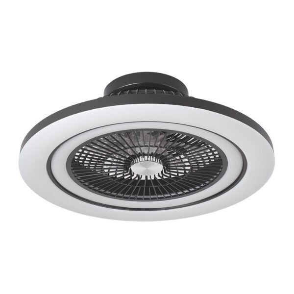 Ventilador Dc 50+7w Antartida Negro 5asp 58d 5400lm 3000-4500-6500k+rgb Remo+r.intensidad+memoria+temporizador