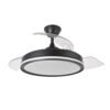 Ventilador Dc 59+7w Cacique Negro 3asp 107d 6980lm 3000-4500-6500k+rgb Remo+r.int+memo+temp