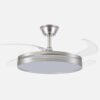 Ventilador Dc 59w Micenas Niquel 4asp.transp.106d 6velocidades 6980lm 3colores Remoto,reg.intensidad,memoria Y Temporizador 26