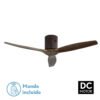 Ventilador Dc Aguilon Marron 3 Aspas Roble 6 Velocidades Sin Luz Remoto Y Temporiz.132d