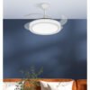 Ventilador Dc Bandido 59w Blanco 4aspas 107d 5900lm 3500-4000-6500k Remoto+Reg.intensidad+memoria+temporizador