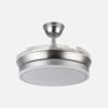 Ventilador Dc Bayomo Niquel 59w 6980lm 91d 4asp.desplegables 3000-4000-6000k Remoto, Regulable Intensidad, Temporizador, Memoria