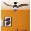 Ventilador Dc Bembezar 24w Negro 3aspas Roble 107d 2424 Lm 3000-4000-6500k Remoto+regulador Intensidad+temporizador+memoria