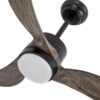Ventilador Dc Bembezar 24w Negro 3aspas Roble 107d 2424 Lm 3000-4000-6500k Remoto+regulador Intensidad+temporizador+memoria