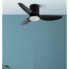 Ventilador Dc Borax 20w Negro 3aspas 6vel 3000-4000-6500k 2350lm Remoto, Memoria Y Temporizador 27x101x101cm