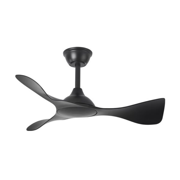 Ventilador Dc Caiman 36w 3600lm Negro 89d 3aspas 6vel 3000-4500-6500k Remoto+reg.intensidad+memoria+temporizador