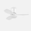 Ventilador Dc Cain 15w 1800lm Blanco 3aspas 62d 3000k-4200k-6500k Regulador Intensidad+ Remoto+temporizador+memoria