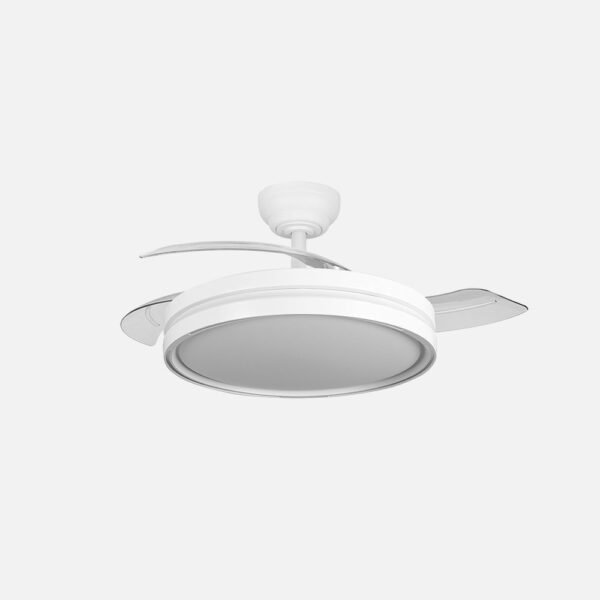 Ventilador Dc Capitan 60w Blanco 3asp.107d 6980lm 36x48/107cm 3col.remoto+memoria+temporizador+reg.intensidad