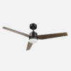 Ventilador Dc Captus 22w Negro 3aspas Negro/roble 132d Reg. Intensidad 2180lm 3000k,4000k,6000k Remoto+ Temporizador+ Memoria