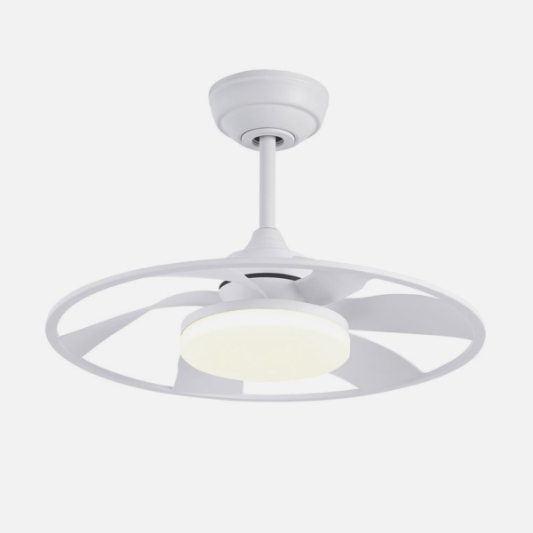 Ventilador Dc Celsius 26w Blanco 6 Aspas 55d 2950lm 3000-4000-6500k 6vel. Remoto, Memoria Y Temporizador
