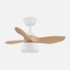 Ventilador Dc Cubico 36w 2680lm Blan/haya 3asp 82d  3000k,4500k,6000k,remoto+tempor+memoria