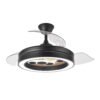 Ventilador Dc Cupido 55w Negro/madera 3asp.107d 4960l 3000-4500-6500k Reg.intensidad+remoto+memoria+temporizador