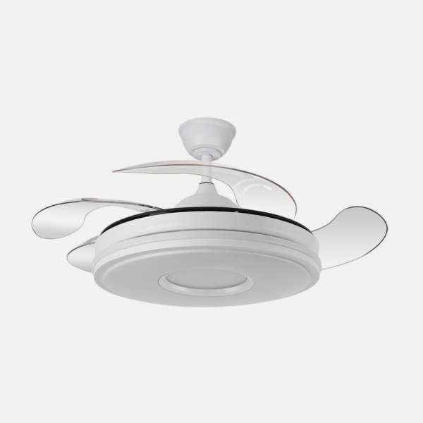 Ventilador Dc Dani 59w 6980lm Blanco 4aspas 6velocidades 106d 3000-4200-6500k Remoto+Reg.Intensidad+memoria+temporizador 24