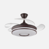 Ventilador Dc Dani Mini 59w Marron 4asp 91d 6980lm 3000-4000-6000k Reg.intensidad Remoto,memoria,temporizador