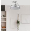 Ventilador Dc Esparta Plus 59w 6980lm Plata 107d 3aspas Desp.3000-4000-6000k Remoto+ reg.intensidad+Temporizador+ Memoria