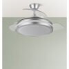 Ventilador Dc Esparta Plus 59w 6980lm Plata 107d 3aspas Desp.3000-4000-6000k Remoto+ reg.intensidad+Temporizador+ Memoria