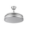 Ventilador Dc Esparta Plus 59w 6980lm Plata 107d 3aspas Desp.3000-4000-6000k Remoto+ reg.intensidad+Temporizador+ Memoria