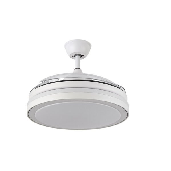 Ventilador Dc Esparta Plus 59w 6980lm Blanco 3 Aspas Desp. 107d 3 Colores C/Remoto+ Reg.intensidad+Temporizador+ Memoria