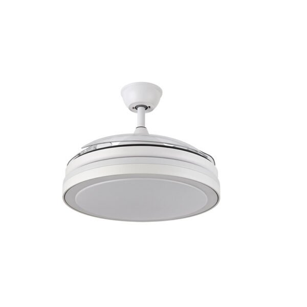 Ventilador Dc Esparta Mini Blanco 59w 6980lm 3asp.desp 91d 3000-4000-6000k Remoto+temporizador+memoria