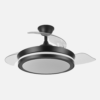 Ventilador Dc Esparta Negro  Mini 59w 6980lm 91d 3asp.d Esp.3000-4000-6000k Remoto+tempor+memori