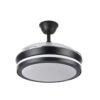 Ventilador Dc Esparta Negro  Mini 59w 6980lm 91d 3asp.d Esp.3000-4000-6000k Remoto+tempor+memori