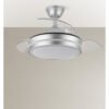 Ventilador Dc Esparta Mini Plata 59w 6980lm 91d 3asp.d Esp.3000-4000-6000k Remoto+tempor+memori