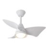 Ventilador Dc Jaguar 30w 3000lm Blanco 96d 3aspas 6vel 3000-4500-6500k Remoto+reg.intensidad+memoria+temporizador