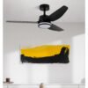 Ventilador Dc Jarama 20w Negro 3asp.6velocidades 3000-4000-6500k 2350lm Remoto,memoria,temperatura 112d