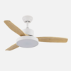 Ventilador Dc Kavala 48w Blanco 3aspas Haya 112d 6velocidades 4078lm 3000-4000-6000k Remoto+memoria+temporizador