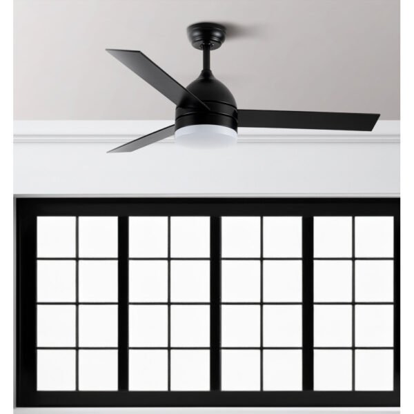 Ventilador Dc Legio 26w Negro 3aspas negro/roble 107d 2950lm 3000-4000-6000k Remoto+memoria+temporizador