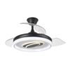 Ventilador Dc Maracana 57w Negro 3asp.107d 5980lm 3000-4500-6500k Reg.intensidad+remoto+memoria+temporizador