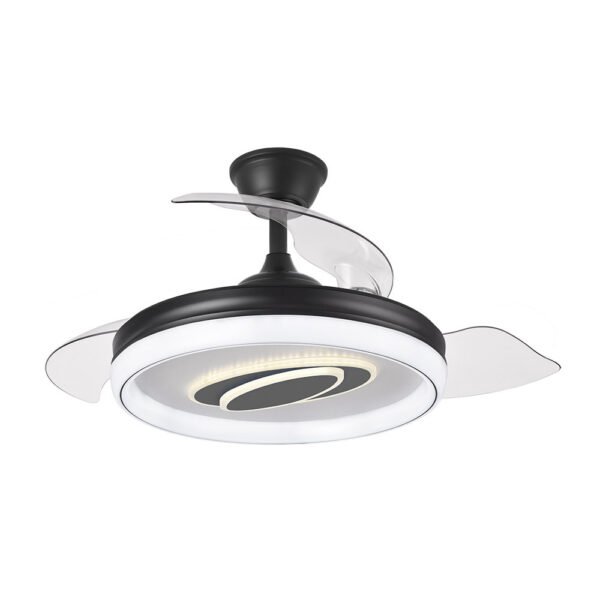 Ventilador Dc Maracana 57w Negro 3asp.107d 5980lm 3000-4500-6500k Reg.intensidad+remoto+memoria+temporizador