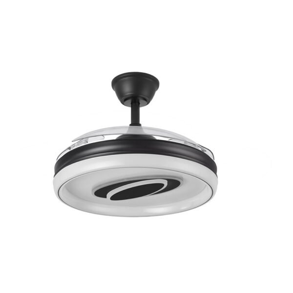 Ventilador Dc Maracana 57w Negro 3asp.107d 5980lm 3000-4500-6500k Reg.intensidad+remoto+memoria+temporizador