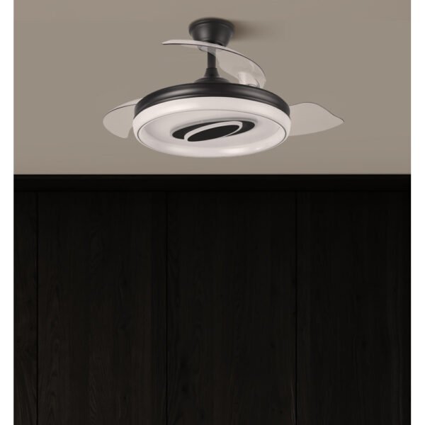 Ventilador Dc Maracana 57w Negro 3asp.107d 5980lm 3000-4500-6500k Reg.intensidad+remoto+memoria+temporizador