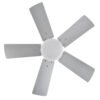 Ventilador Dc Marta 36w Niquel 5 Aspas Rev. Haya/plata  41x76d 3060lm C/ Remoto, Memoria Y Temporizador 3000k,4000k,6000k