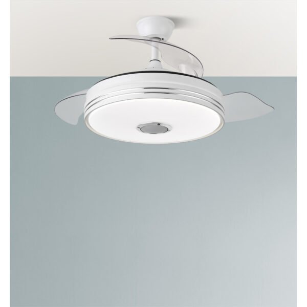 Ventilador Dc Matanuska 72w 6120lm Blanco Bluethooth 32/47x55/108d.3 Aspas Desp.6 Vel.3 Color.