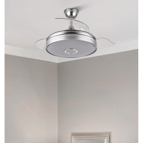 Ventilador Dc Matanuska 72w 6120lm Niq Bluethooth  32/47x55/108d.3 Aspas Desp.6 Vel.3 Color.