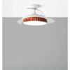 Ventilador Dc Moda 72w Blanco/hoja Caldera 108d 3aspas 7200lm 3000k,4000k,6000k Remoto+memoria+temporizador