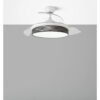 Ventilador Dc Moda 72w Blanco/tetris Gris 108d 3aspas 7200lm 3000-4000-6000k Remoto+ Memoria+ Temporizador