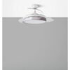 Ventilador Dc Moda 72w Blanco/ola Gris 91d 3aspas 7200lm 3000k, 4000k, 6000k Remoto+ Memoria+ Temporizador