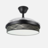 Ventilador Dc Moda 72w Negro/tetris Gris 108d 3aspas 7200lm 3000-4000-6000k Remoto+ Memoria+ Temporizador