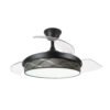 Ventilador Dc Moda 72w Negro/tetris Gris 91d 3aspas 7200lm 3000-4000-6000k Remoto+ Memoria+ Temporizador