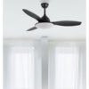 Ventilador Dc Negro Yael 72w 3000-4000-6000k 122d 7200Llm 3 Aspas, Remoto+temporizador+memoria
