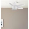 Ventilador Dc Neutron 24w 2400lm Blanc 5 Aspas 91d  3000k,4500k,6000k, Remoto+temporizador+memoria