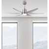 Ventilador Dc Otto 24w 2950lm Niquel 6 Aspas Plata Reg.x167d 3000-4000-6000k 2tijas C/remoto, Memoria y Temporizador