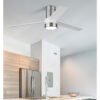 Ventilador Dc Teo 24w 2950lm Niquel 3Asp Blancas 32x139d 3000-4000-6000k C/remoto, Memoria Y Temporizador