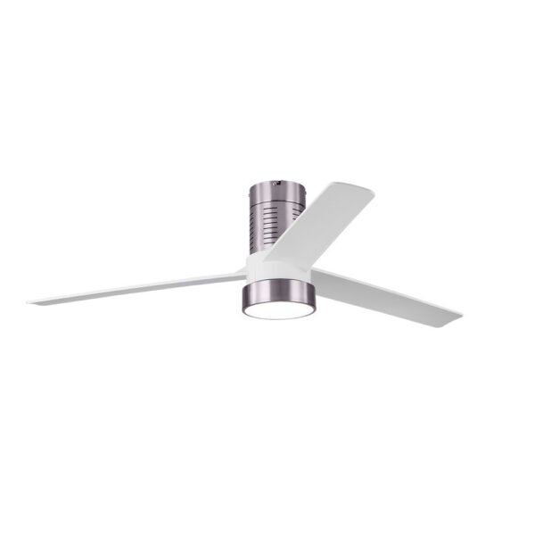 Ventilador Dc Teo 24w 2950lm Niquel 3Asp Blancas 32x139d 3000-4000-6000k C/remoto, Memoria Y Temporizador