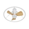 Ventilador Dc Oporto 46w Blan/haya 3asp.66d 4600lm 3000-4000-6500k 6vel Remot,tempo,3int.rg