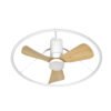 Ventilador Dc Oporto 56w Blan/haya 3asp.84d 5600lm 3000-4000-6500k 6vel Remot,tempo,3int.rg