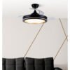 Ventilador Dc Picolo 72w 6226lm Negro/oro 3 Aspas Desp. 106d 3000-4000-6500k Remoto, Memoria